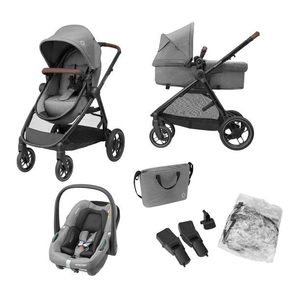 Maxi-Cosi Zelia S Trio Kinderwagen Set | harmaa 1