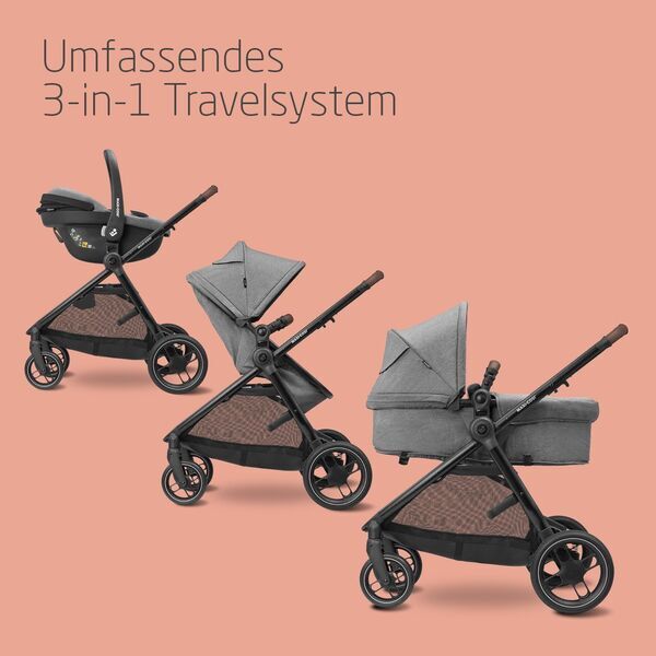 Maxi-Cosi Zelia S Trio Kinderwagen Set | harmaa 2