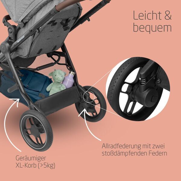 Maxi-Cosi Zelia S Trio Kinderwagen Set | harmaa 3