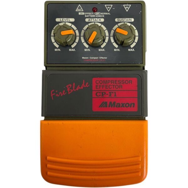 Maxon CP-F1 Compressor Effector Fire Blade Effect Pedal - Vintage Japan | vintage, image 1 of 5