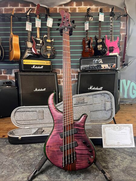 Mayones Custom Shop Patriot 5 Classic VF 'Hulk' 5-String 2014 Electric Bass | Original, image 1 of 5