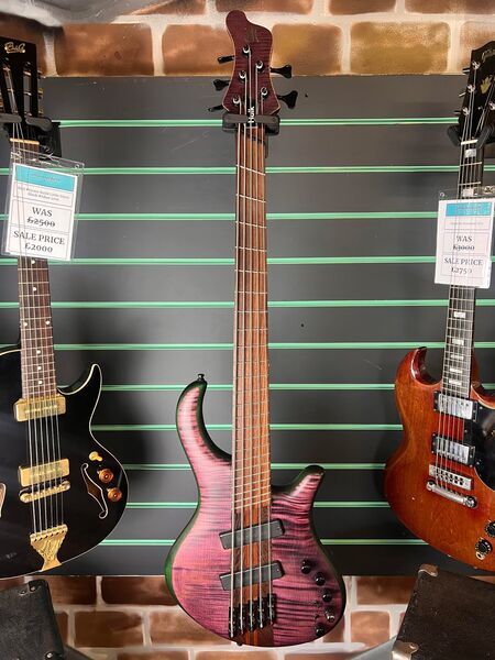 Mayones Custom Shop Patriot 5 Classic VF 'Hulk' 5-String 2014 Electric Bass | Original, image 2 of 5