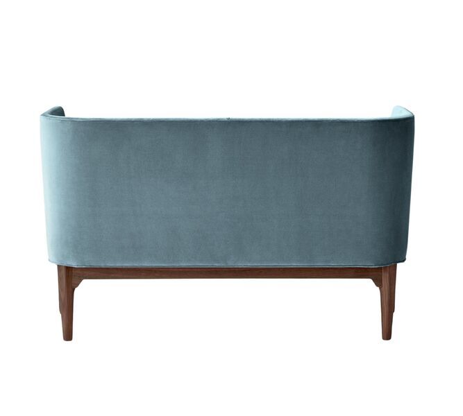 Mayor AJ6 sofa velvet walnut wood blue | blue, image 1 of 4
