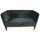 Mayor AJ6 sofa velvet walnut wood blue | blue, thumbnail 4 of 4