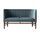 Mayor AJ6 sofa fløjl valnødtræ blå | blå, thumbnail 1 of 5