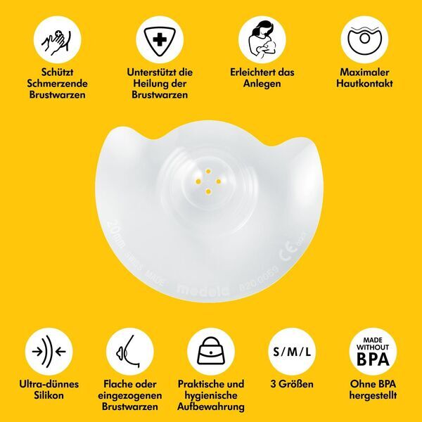 Medela Contact Brusthütchen | transparentní 3