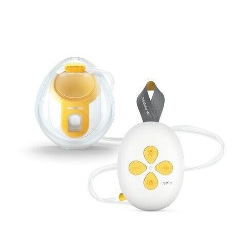 Medela Solo elektrische Hands-Free Milchpumpe | white/yellow 1