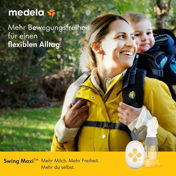 Medela Swing Maxi elektr. Doppelmilchpumpe | white/yellow 2