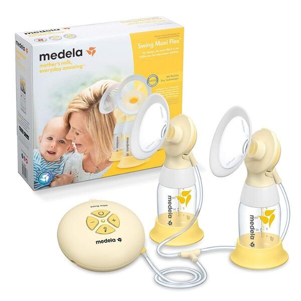 Medela Swing Maxi Flex™ elektr. 2-Phasen-Doppelmilchpumpe | white 1