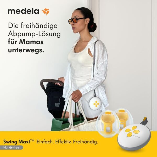 Medela Swing Maxi™ Hands-Free elektrische Doppelmilchpumpe | white 2