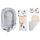 Medi Partners 5 Teiliges Babynestchen Set | weiß/beige thumbnail 2/3