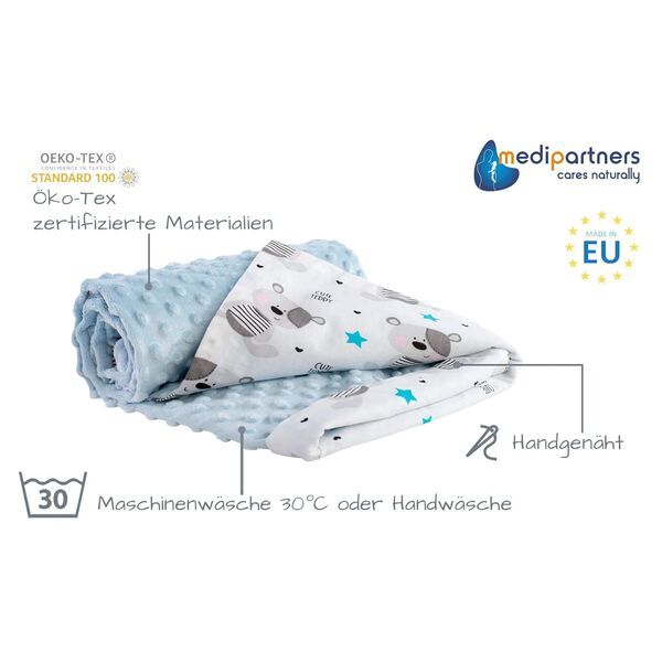 Medi Partners Babydecke | light blue 2