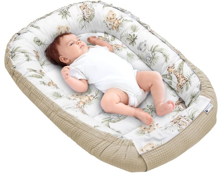Medi Partners babynest safari beige | beige, image 1 of 3