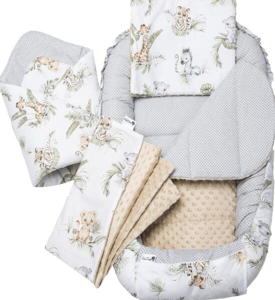 Medi Partners Baby Nest Set Safari | beige, image 1 of 2