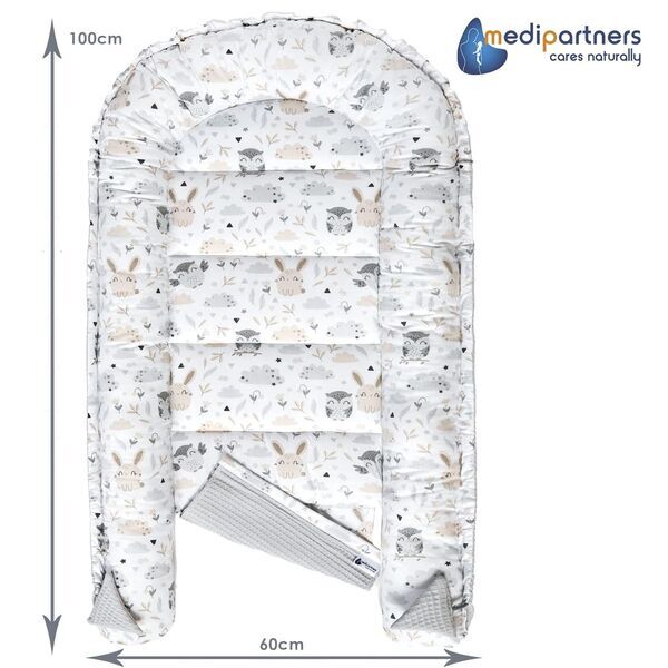 Medi Partners Babynest Baumwolle | multicolored 3