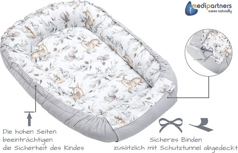 Medi Partners nido per bambini cotone | multicolore | Hirsch, image 3 of 3