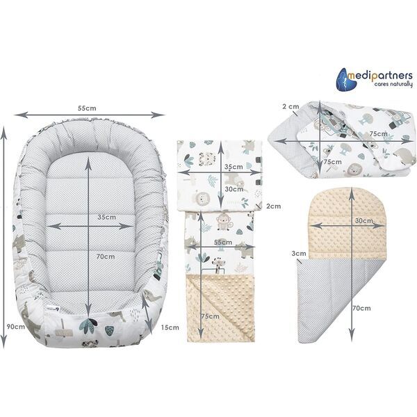 Medi Partners Babynest Set | beige 2