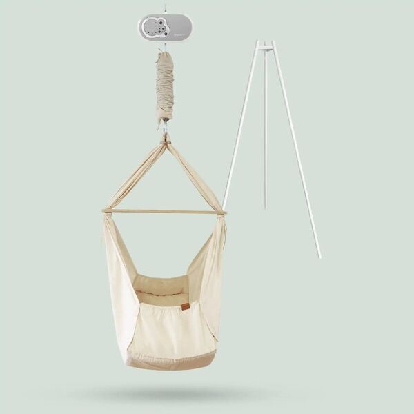 Membantu Federwiege mit Motor | beige | ständer 1