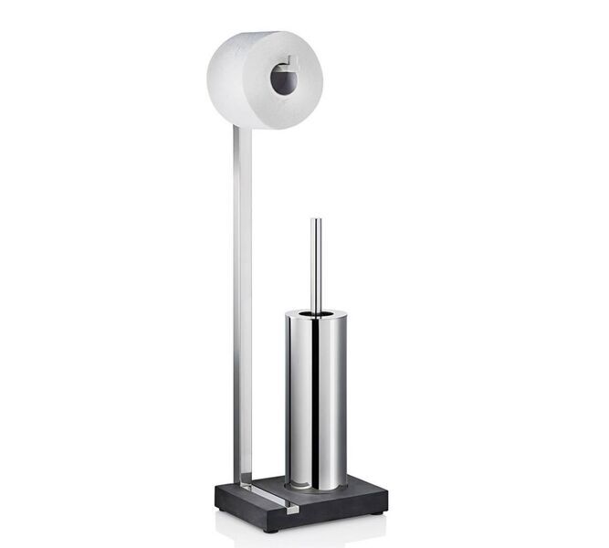 Menoto Toilettenbutler Edelstahl Poliert 68820 | metallic colors, image 1 of 4