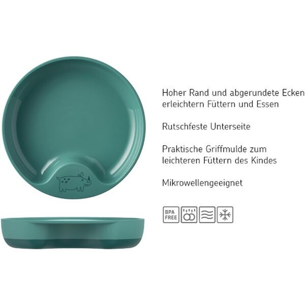 Mepal Mio Baby 3er Geschirrset | blue 3