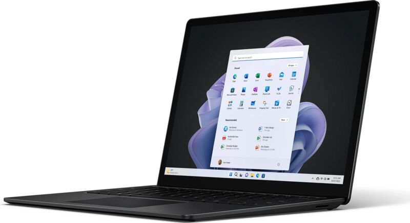 Microsoft Surface Laptop 5 | i5-1245U | 13.5" | 16 GB | 512 GB SSD | 2256 x 1504 | Touch | Backlit keyboard | matte black | Win 11 Pro | SE, image 3 of 6