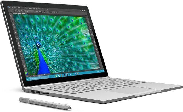 Microsoft Surface Book | 13.5" | i5-6300U | 8 GB | 256 GB SSD | GeForce 940M | kompatibler Stylus | Win 10 Pro | UK 2