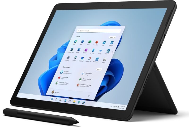 Microsoft Surface Go 3 (2021) | i3-10100Y | 10.5" | 8 GB | 128 GB SSD | compatible stylus | matte black | Win 11 S 1