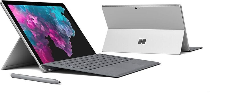 Microsoft Surface Pro 6 (2018) | i5-8350U | 12.3" | 8 GB | 128 GB SSD | kompatibler Stylus | Win 11 Home | Platin | Surface Dock | FR 1