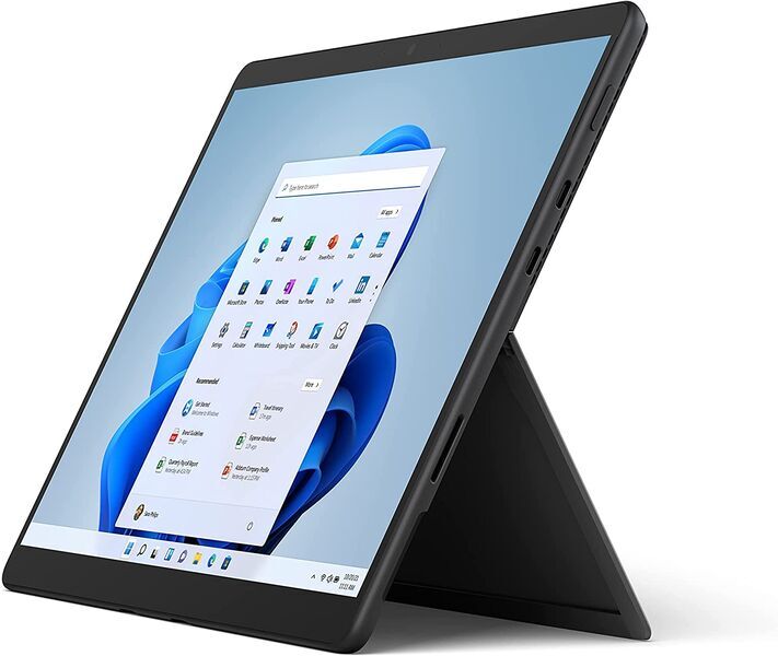 Microsoft Surface Pro 8 | i3-1115G4 | 13" | 8 GB | SSD de 128 GB | Win 11 Home | Grafito | Teclado negro con almacenamiento para lápiz y carga | DE, image 2 of 4