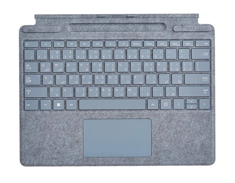Microsoft Surface Pro 8 | i7-1185G7 | 13" | 16 GB | 256 GB SSD | Win 11 Pro | Graphit | Ice Blue näppäimistö, jossa on kynän säilytys ja lataus | FR 2