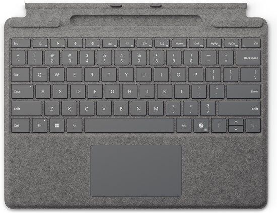 Microsoft Surface Pro 8 | i7-1185G7 | 13" | 16 GB | 256 GB SSD | съвместим стилус | Surface Dock | Win 11 Home | графит | Клавиатура Platinum с място за съхранение на стилус и зареждане | DE, image 3 of 4