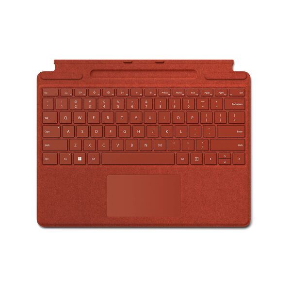 Microsoft Surface Pro 8 | i7-1185G7 | 13" | 16 GB | 1 TB SSD | Base Surface | Win 11 Home | Platino | Teclado Poppy Red con almacenamiento y carga para lápiz | PT, image 2 of 3