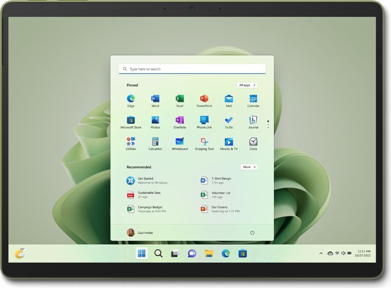 Microsoft Surface Pro 9 (2022) | i5-1235U | 13" | 8 GB | 256 GB SSD | Win 11 Home | Forest 1