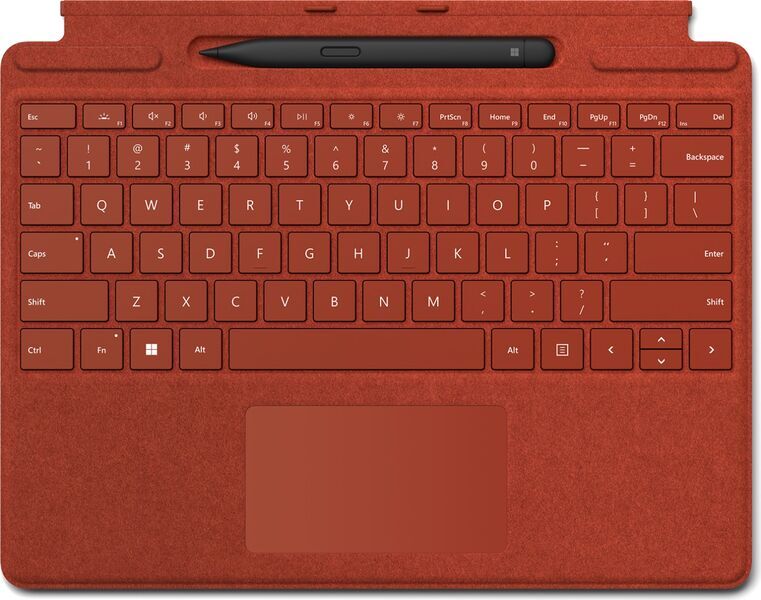 Microsoft Surface Pro Signature Keyboard | rood | Stylus | DE