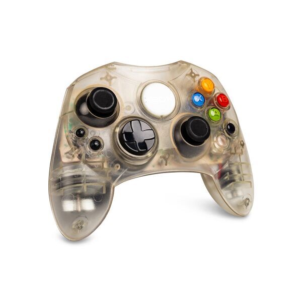 Microsoft Xbox | transparentná/biela | 2 malé ovládače 2