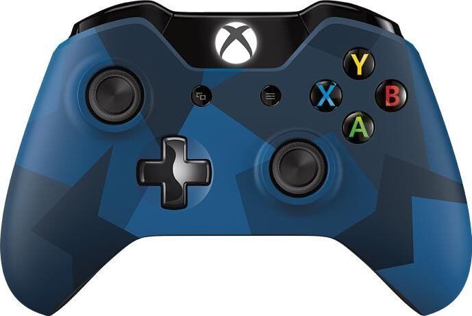 Microsoft Xbox One Wireless Controller | Midnight Forces Special Edition | niebieski camouflage