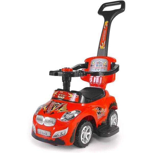 Milly Mally Rutscher Lauflerngerät Auto 3in1 Happy | red 1