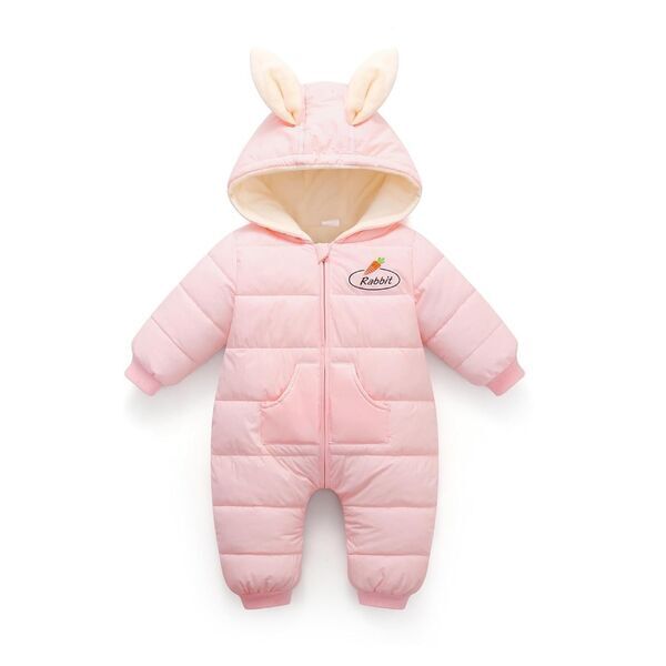 Minizone Baby Schneeanzug Winter | rosa 1