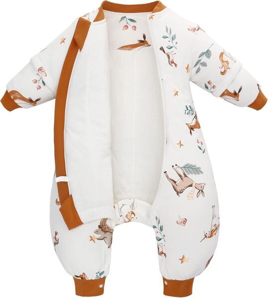 Miracle Baby Schlafsack mit Füßen und Abnehmbaren ärmeln 2.5 Tog | orange 1