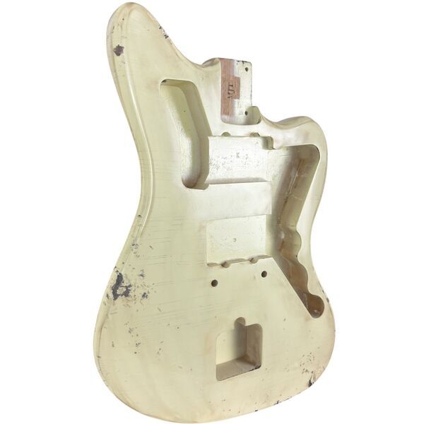 MJT Aged Relic Nitro Jazzmaster Body | vintage white, image 2 of 5