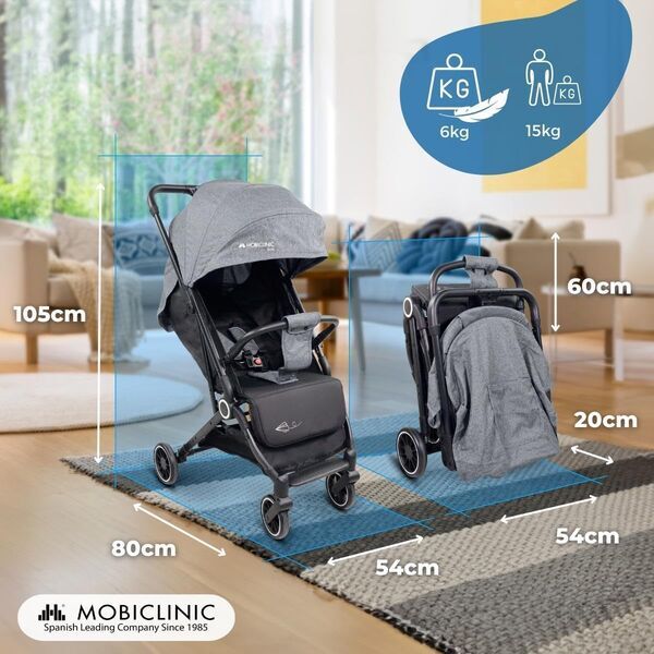 Mobiclinic Ultra-Kompakt Kinderwagen | grey 2