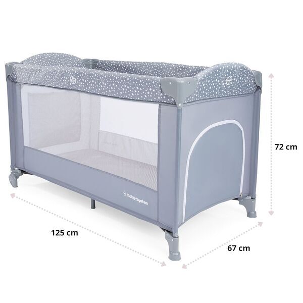 Moby-System 2-in-1 Reisebett | grey 3