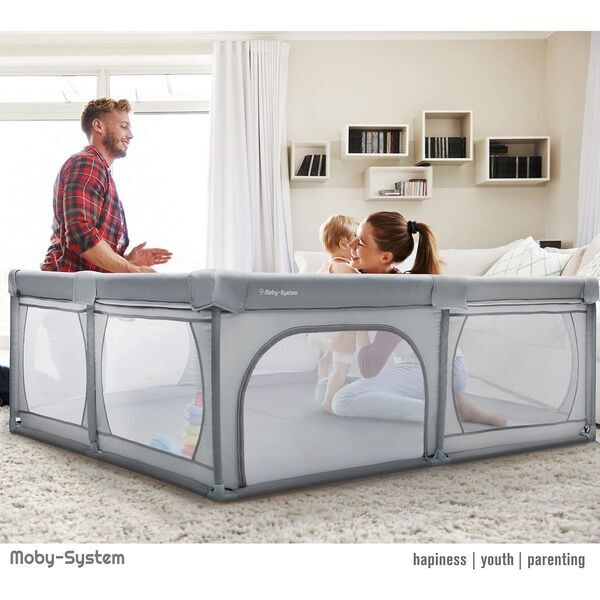 Moby-System Laufgitter Set | 200 ร 160 cm | grey 2