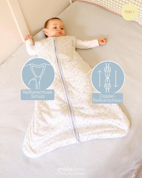 Molis & Co Babyschlafsack Blue Lily | blue 3