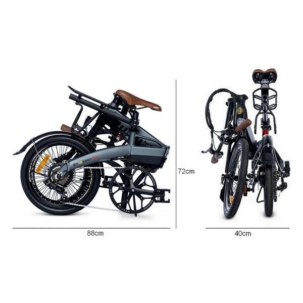 Moma Bikes E-18TEEN Pro | grau/schwarz | 18" | < 500 km 3