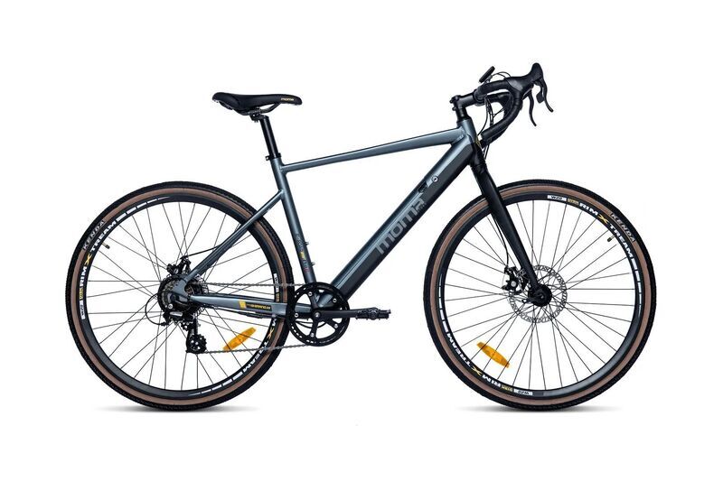 Moma Bikes E-Gravel 28 Pro | Diamant | grau/schwarz | 28" | < 500 km 2