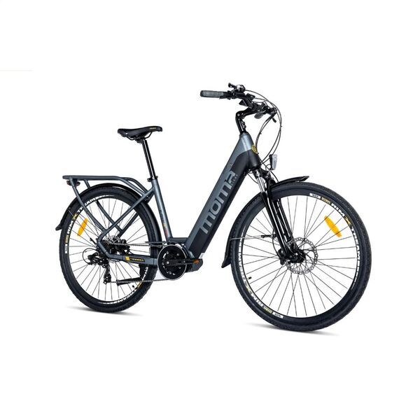 Moma Bikes Ebike 28 Pro Central Motor | Tiefeinsteiger | grau/schwarz | 28" | < 500 km 1
