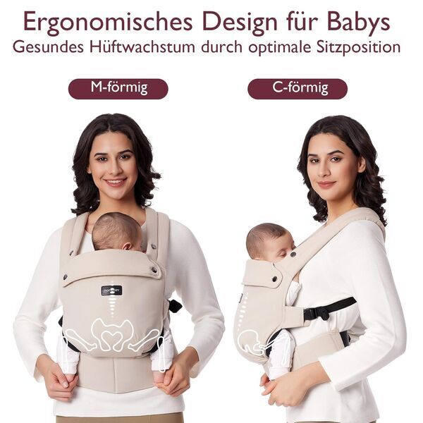 Momcozy Babytrage | beige 3