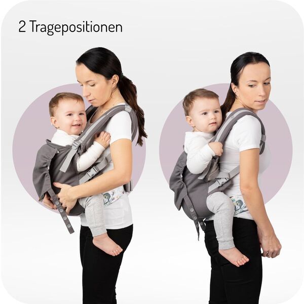 MoMi Collet Babytrage | grey 2