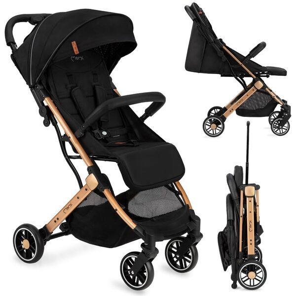 MoMi Estelle Buggy | black/gold 1